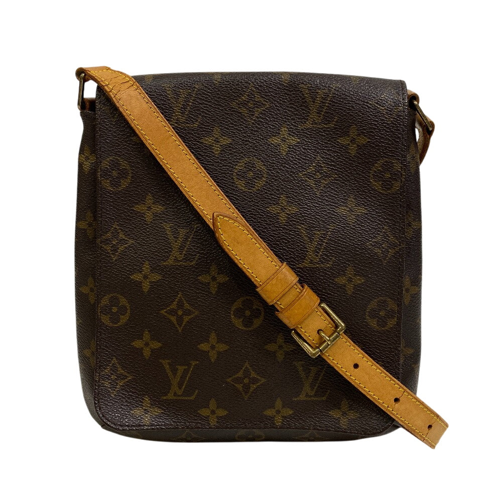 LOUIS VUITTON Shoulder Bag leather Brown Short strap Monogram Mtte Salsa Women