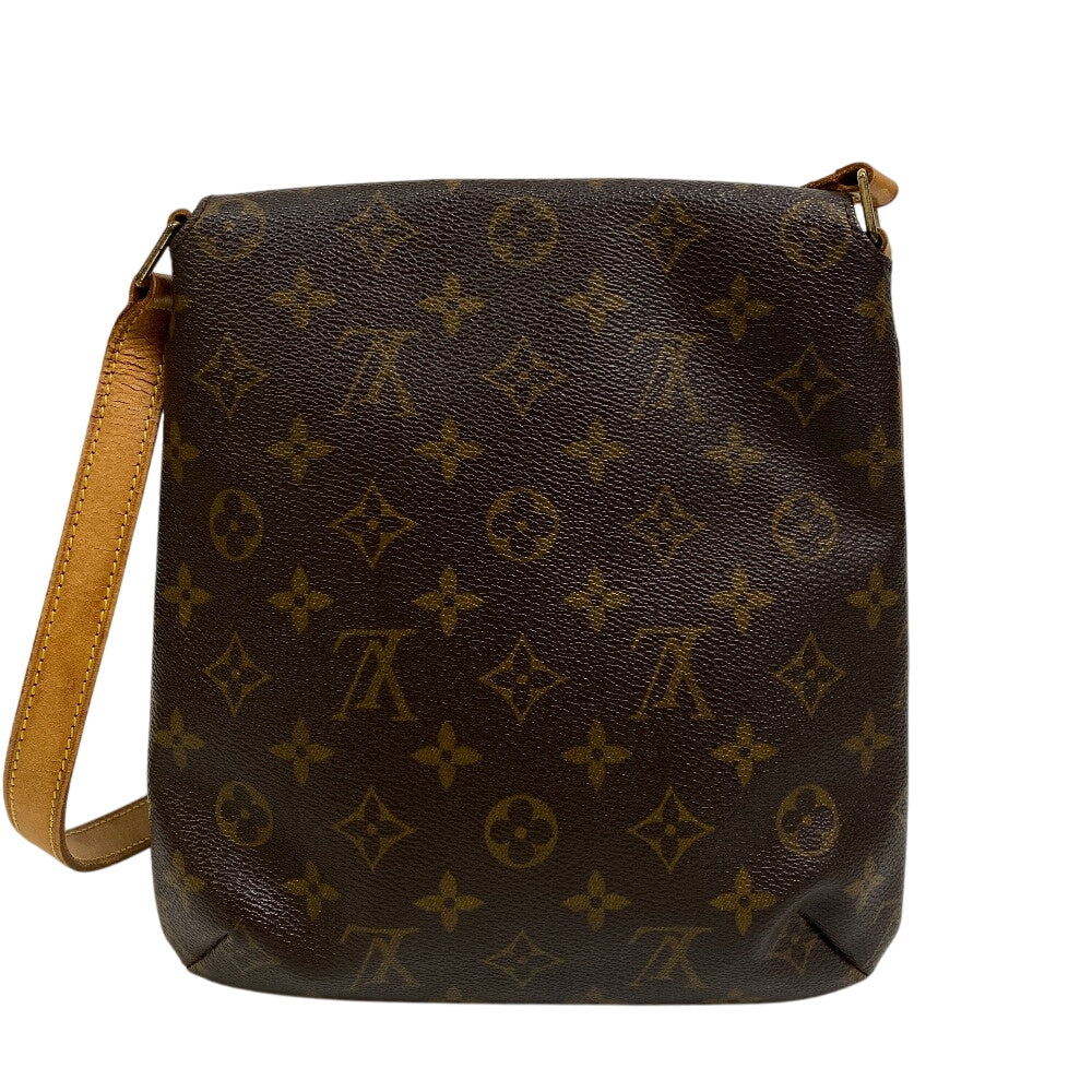 LOUIS VUITTON Shoulder Bag leather Brown Short strap Monogram Mtte Salsa Women