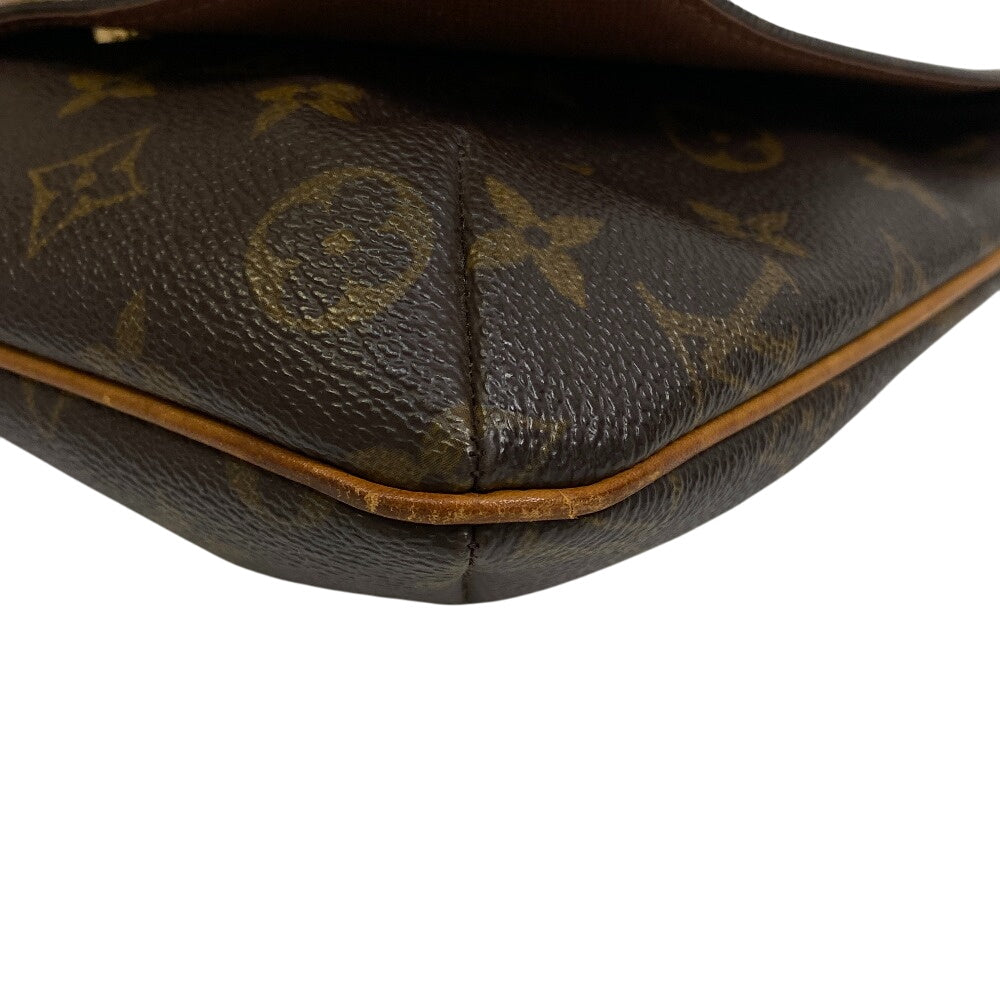 LOUIS VUITTON Shoulder Bag leather Brown Short strap Monogram Mtte Salsa Women
