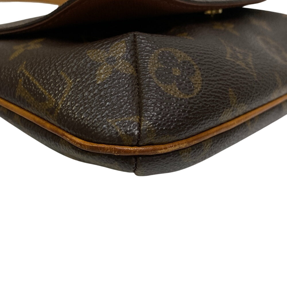 LOUIS VUITTON Shoulder Bag leather Brown Short strap Monogram Mtte Salsa Women