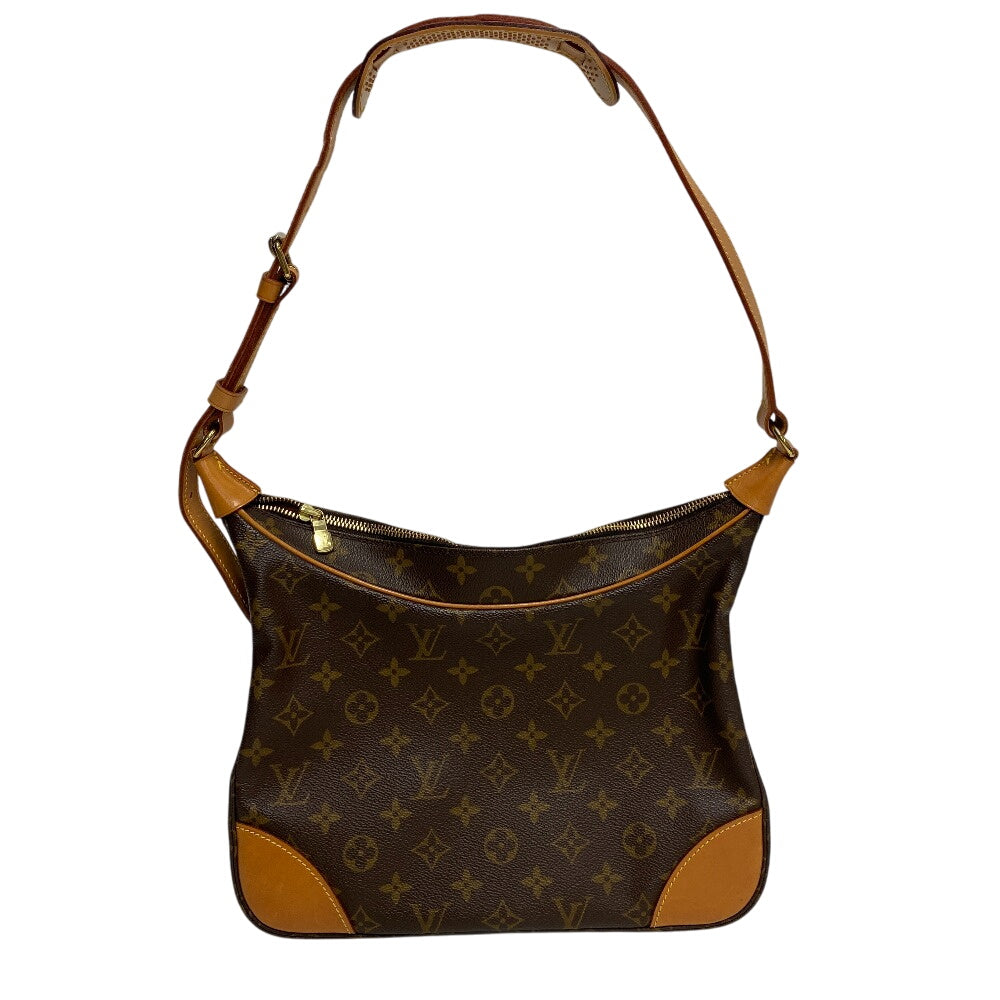 LOUIS VUITTON Shoulder Bag leather Brown Monogram Boulogne 30