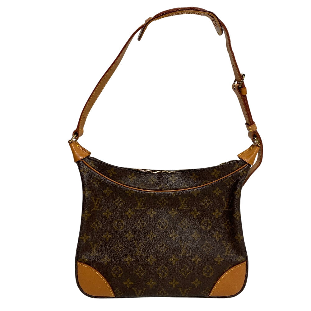 LOUIS VUITTON Shoulder Bag leather Brown Monogram Boulogne 30