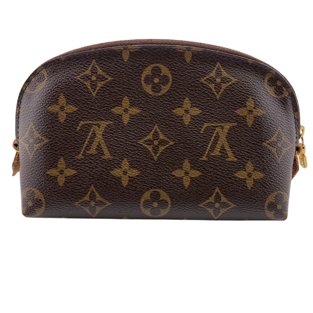 LOUIS VUITTON Pouch leather Brown Monogram Pochette CosmetiquePM