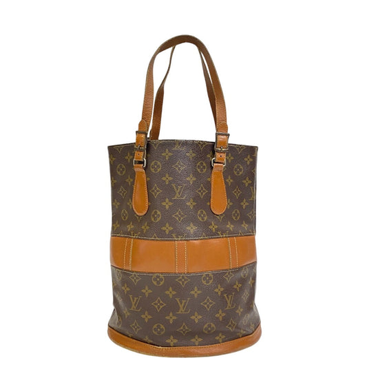 LOUIS VUITTON Shoulder Bag Monogram Brown Monogram BucketPM