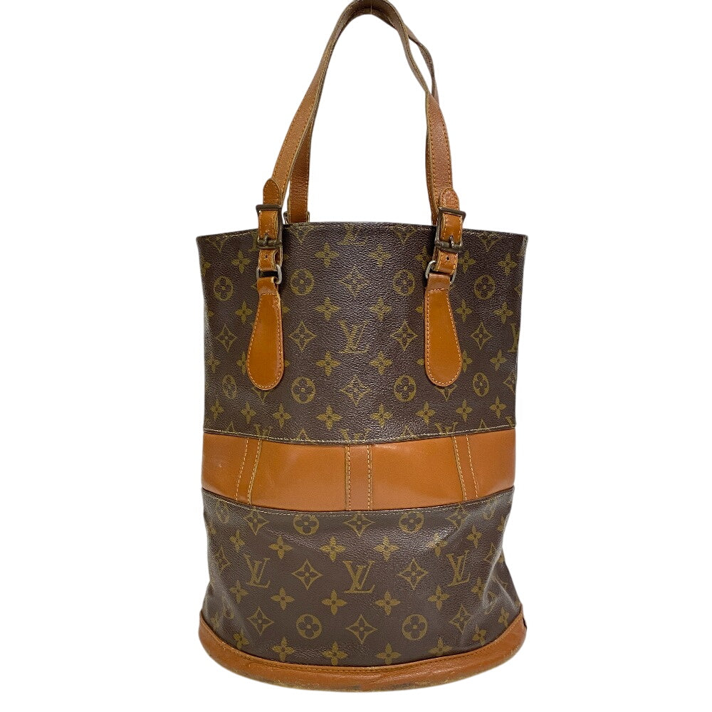 LOUIS VUITTON Shoulder Bag Monogram Brown Monogram BucketPM