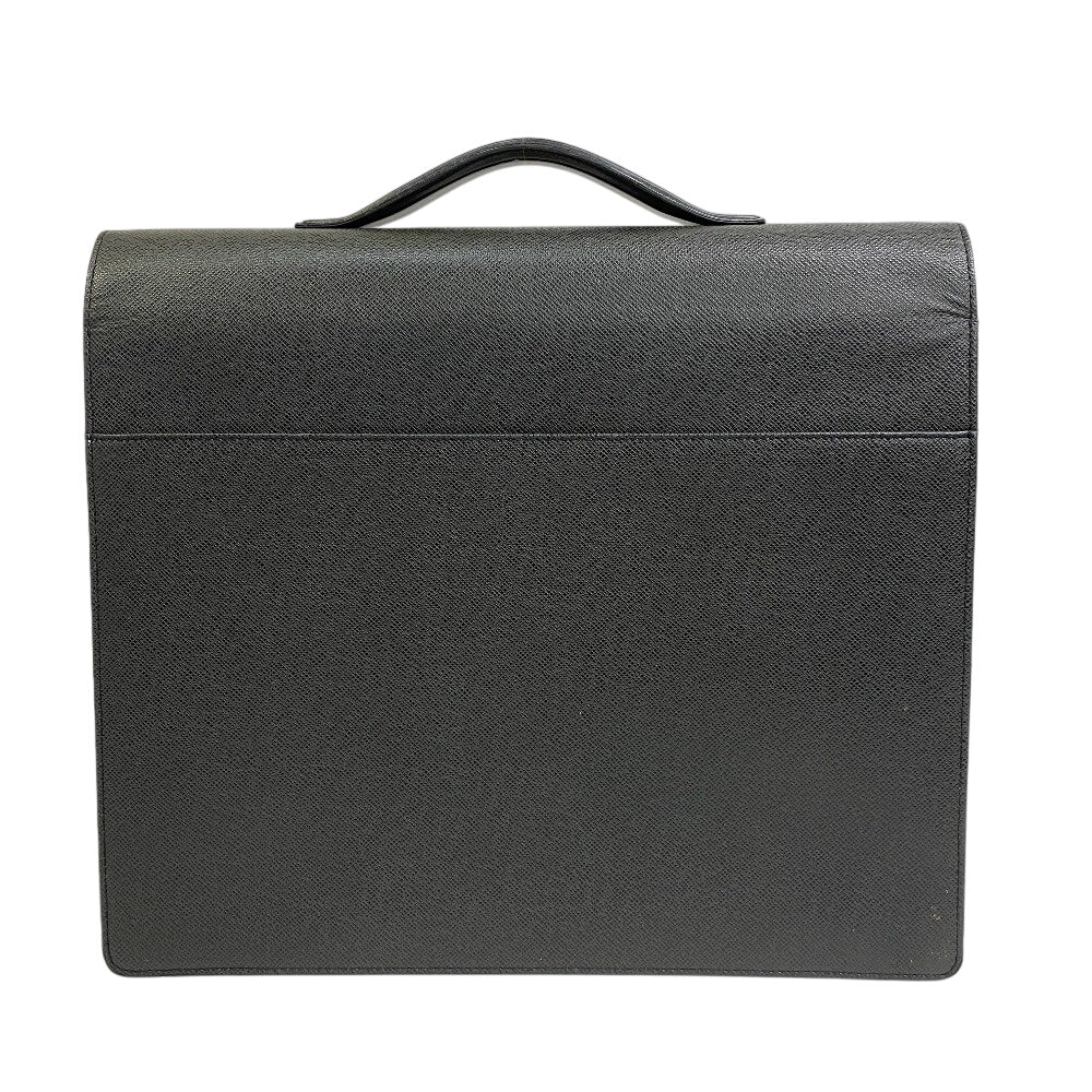 LOUIS VUITTON Business bag Taiga Leather black Taiga SELVIET Kazan