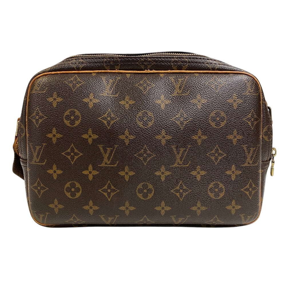 Elegant Women's Shoulder Bag | LOUIS VUITTON Shoulder Bag leather Brown Monogram Reporter PM