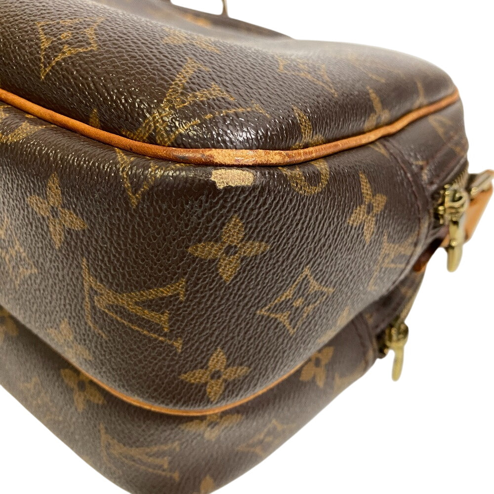 Elegant Women's Shoulder Bag | LOUIS VUITTON Shoulder Bag leather Brown Monogram Reporter PM