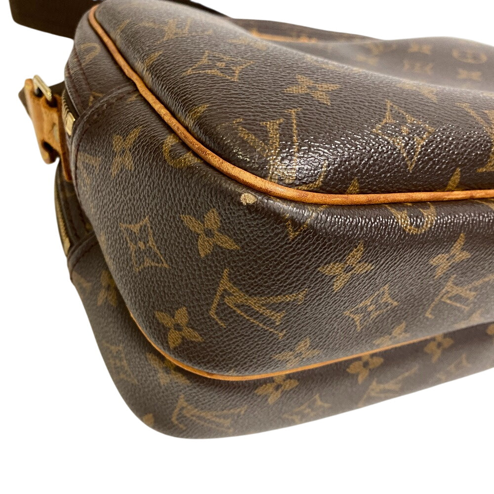 Elegant Women's Shoulder Bag | LOUIS VUITTON Shoulder Bag leather Brown Monogram Reporter PM