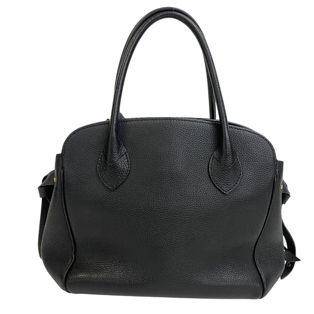 LOUIS VUITTON Handbag Taurillon Clemence, Leather black Mira PM
