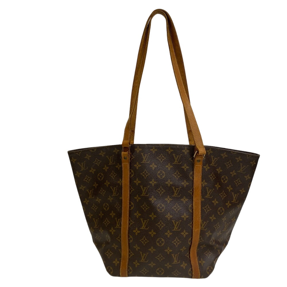 LOUIS VUITTON Shoulder Bag leather Brown Monogram Sac shopping