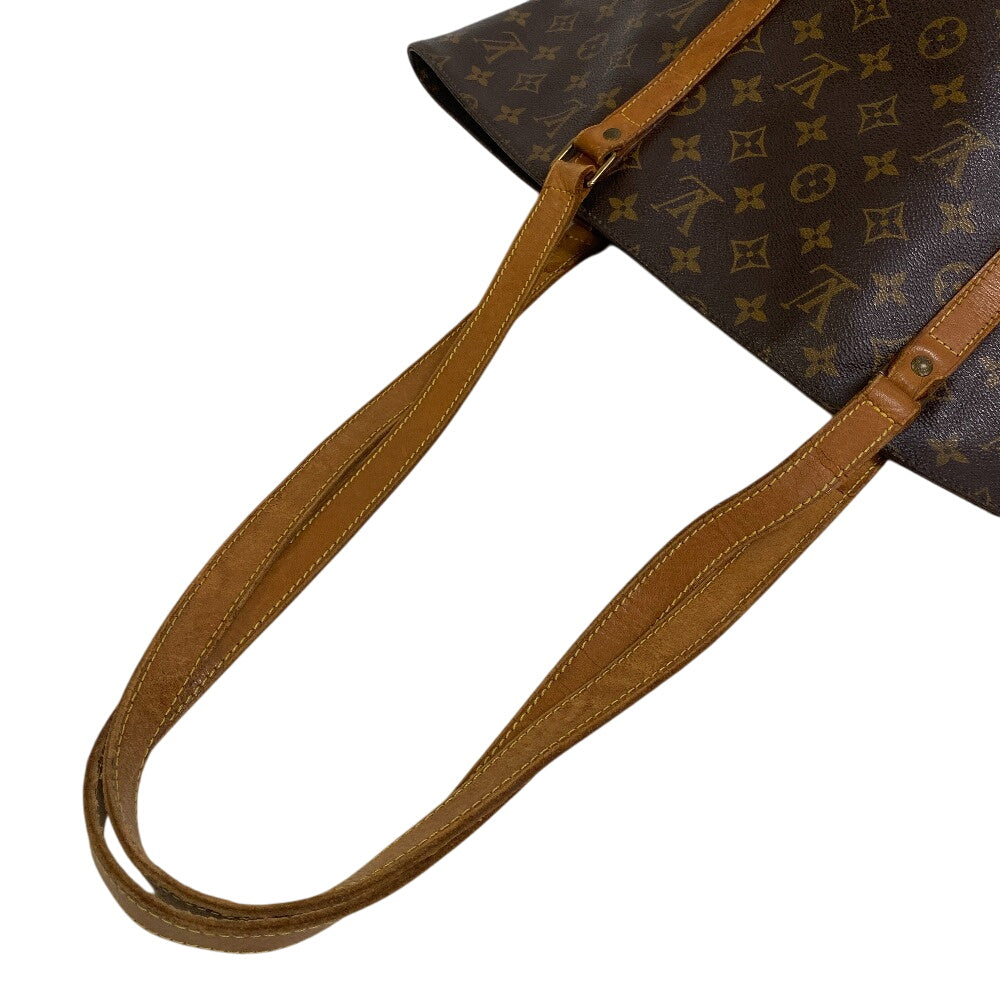 LOUIS VUITTON Shoulder Bag leather Brown Monogram Sac shopping