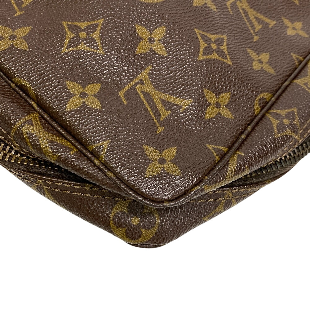 LOUIS VUITTON Clutch bag leather Brown Monogram Truth Cracking T 23