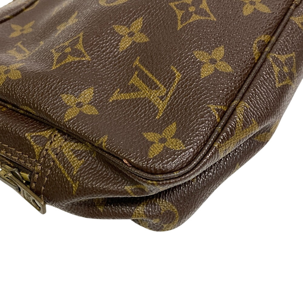 LOUIS VUITTON Clutch bag leather Brown Monogram Truth Cracking T 23