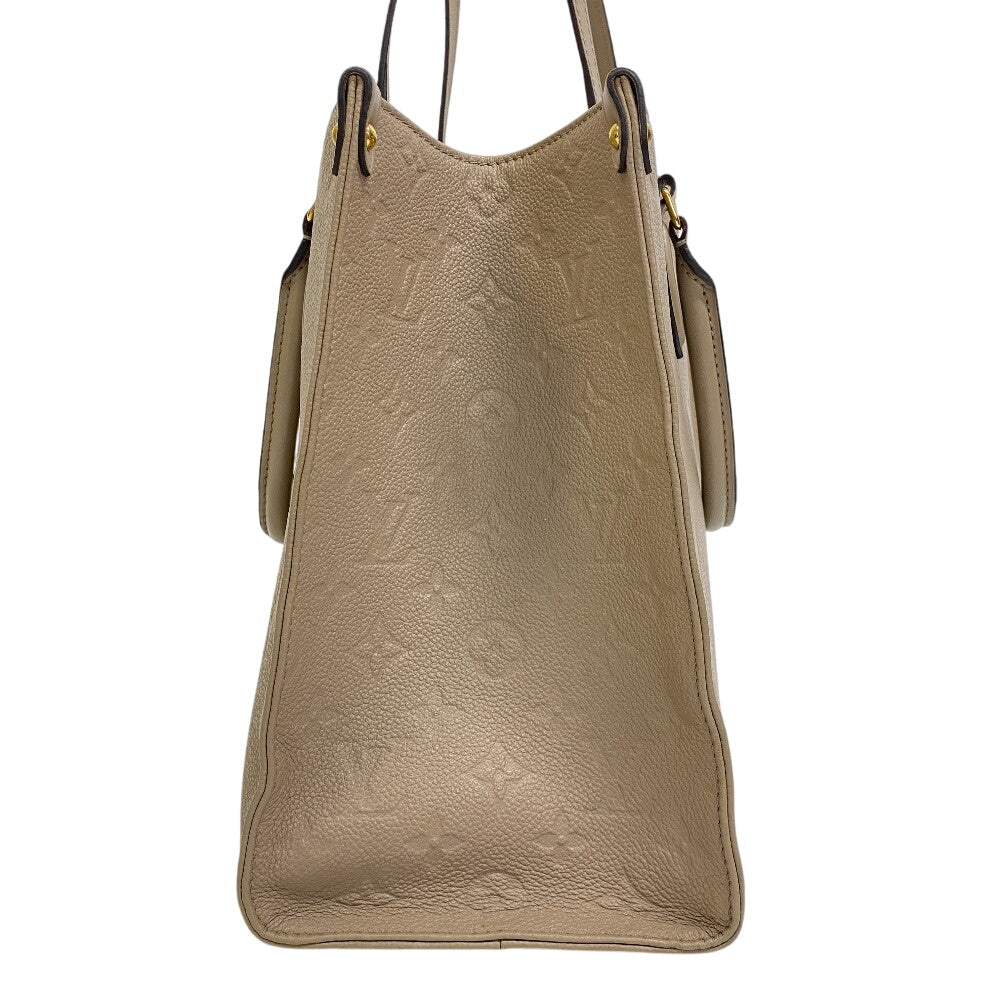 Luxury Women's Handbag | LOUIS VUITTON Handbag Monogram Empreinte , Leather beige Monogram Ann Platt On the Go MM