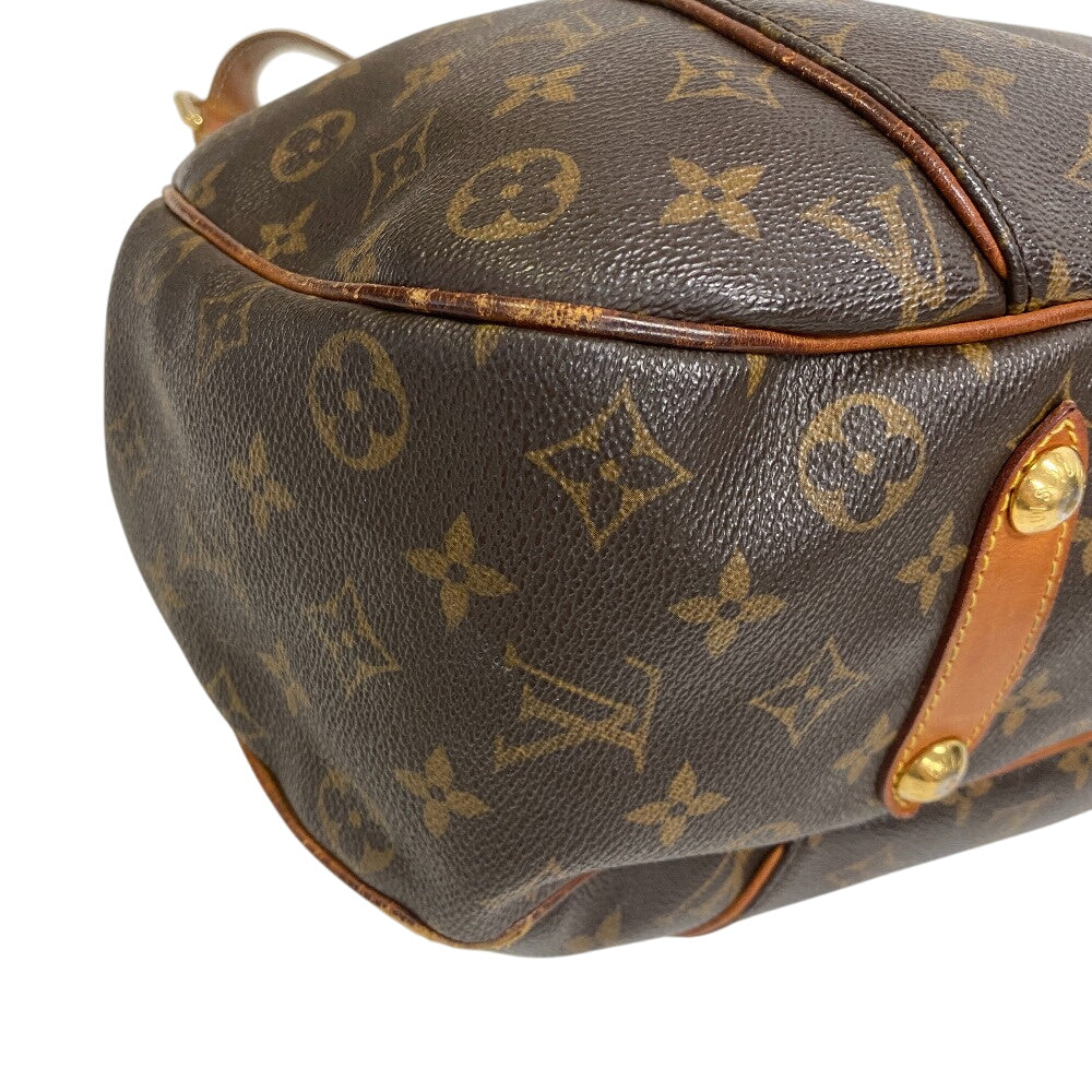 LOUIS VUITTON Shoulder Bag leather Brown Monogram Garriella PM