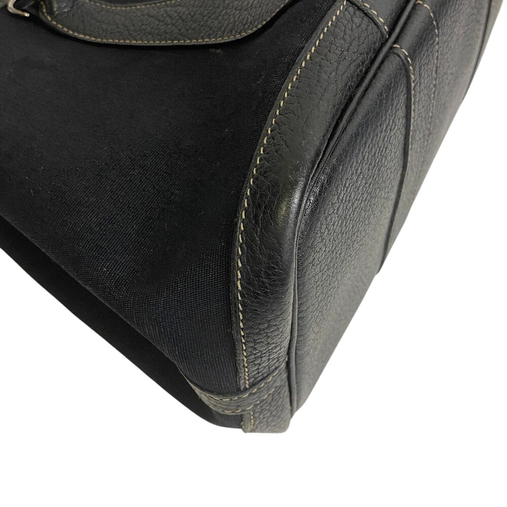 HERMES Handbag leather black Garden party TPM