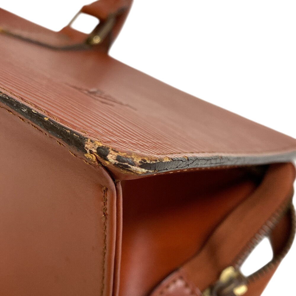 LOUIS VUITTON Handbag Epi Leather Brown Epi Sac tri-angle