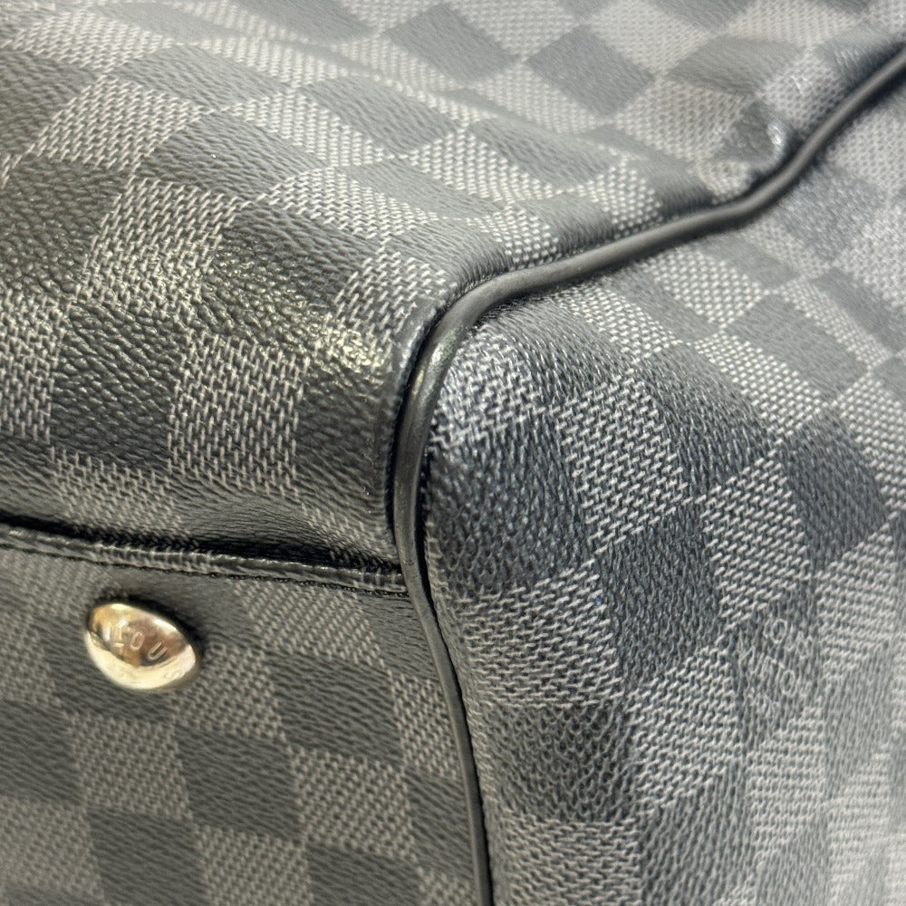 LOUIS VUITTON Boston Duffel bag Damier Graphite , Leather black Damier Grafitte Roadster 50