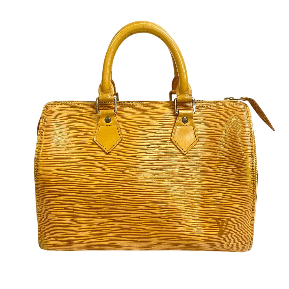 LOUIS VUITTON Handbag leather yellow Epi