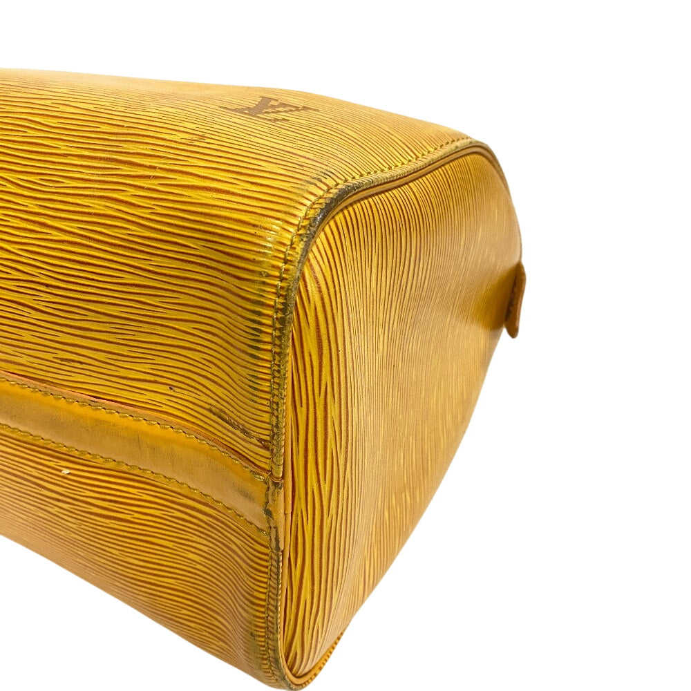 LOUIS VUITTON Handbag leather yellow Epi