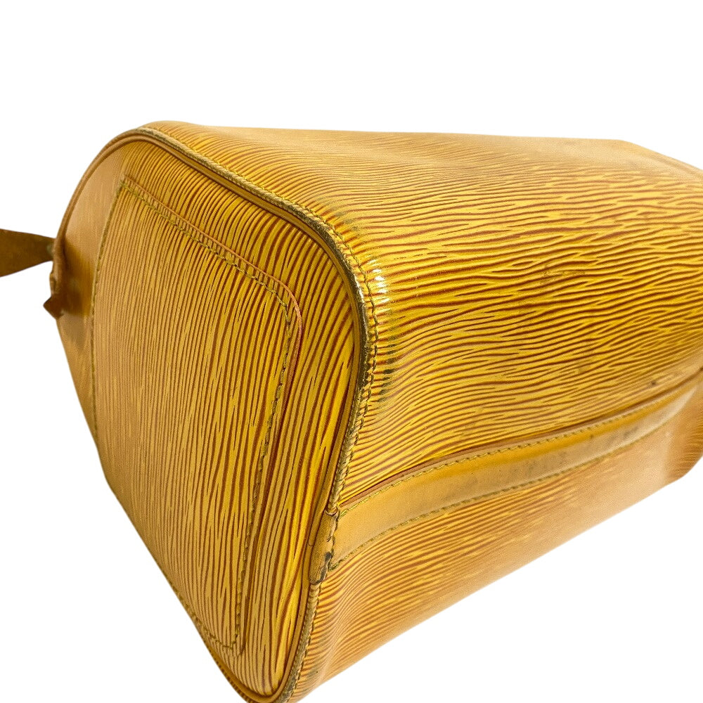 LOUIS VUITTON Handbag leather yellow Epi