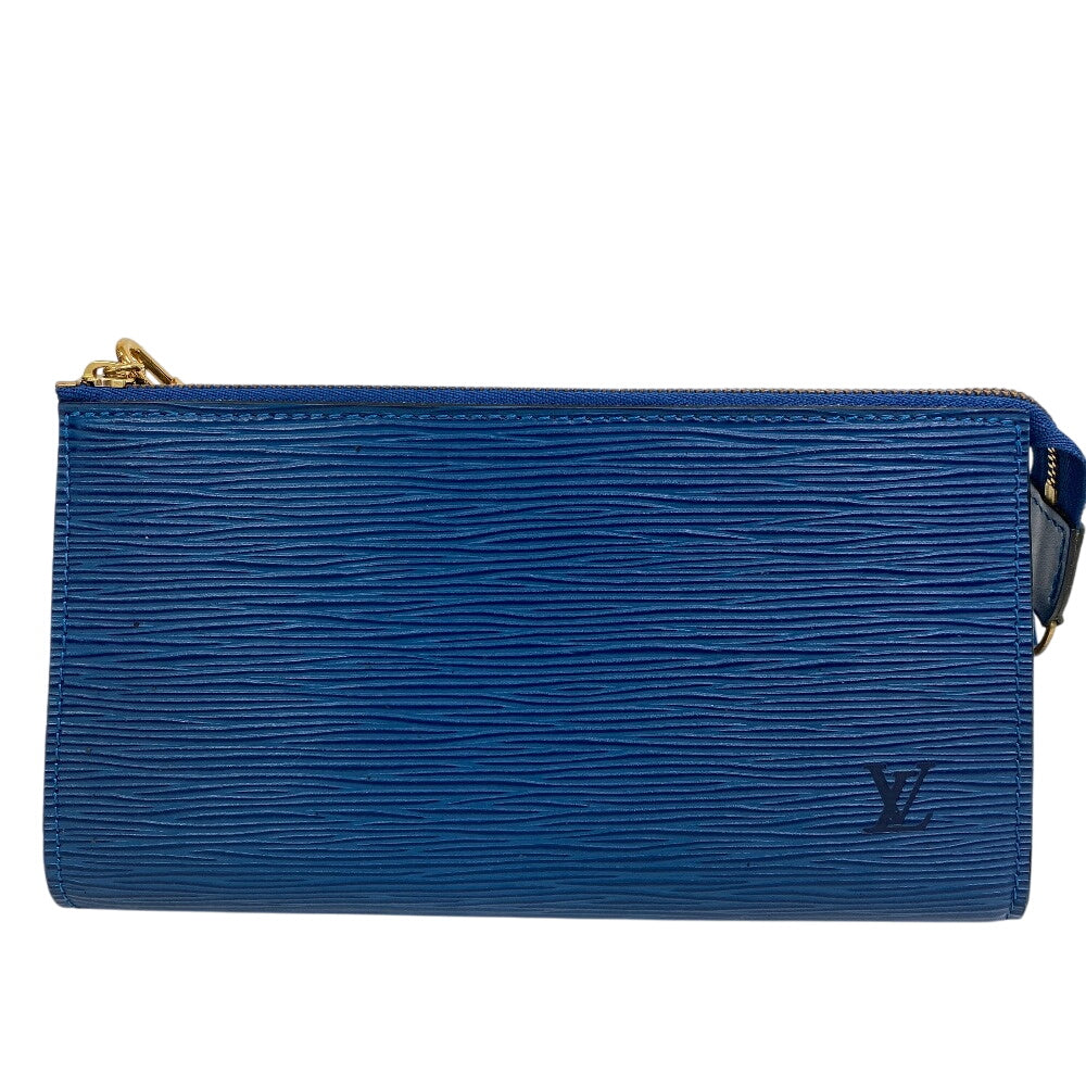 LOUIS VUITTON Pouch Epi Leather blue Epi Pochette Accessoar