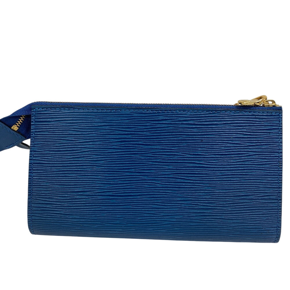 LOUIS VUITTON Pouch Epi Leather blue Epi Pochette Accessoar
