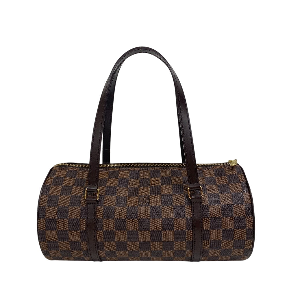 LOUIS VUITTON Handbag Damier canvas, leather Brown Damier Pattern Papillon 30