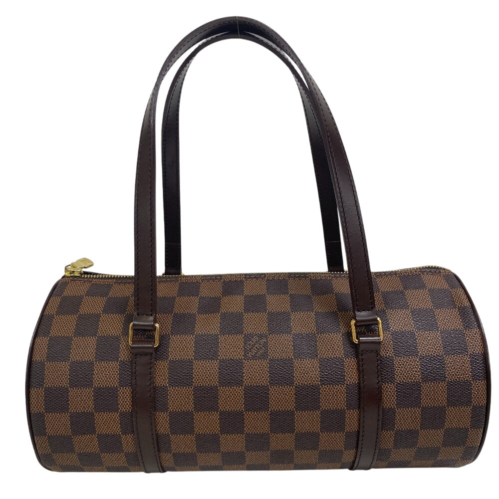 LOUIS VUITTON Handbag Damier canvas, leather Brown Damier Pattern Papillon 30