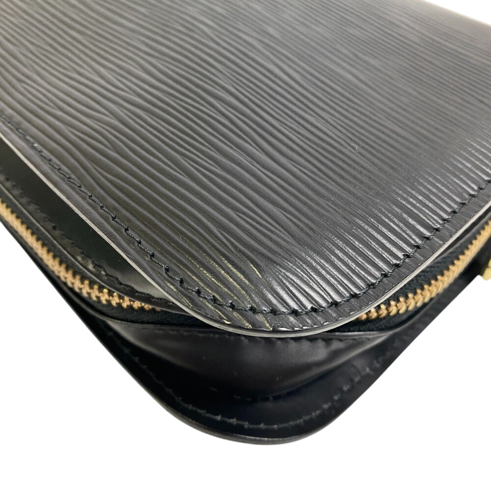 LOUIS VUITTON Clutch bag leather black Epi Noir Baikal