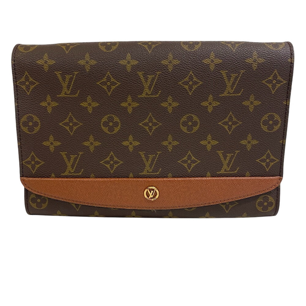 LOUIS VUITTON business bag leather Brown Monogram Bordeaux24