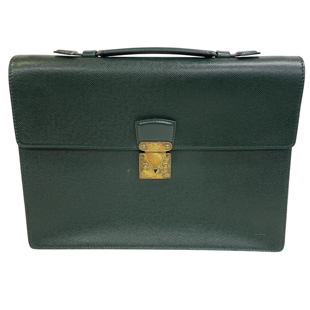 LOUIS VUITTON Business bag leather Epithea Taiga Serviette Clad
