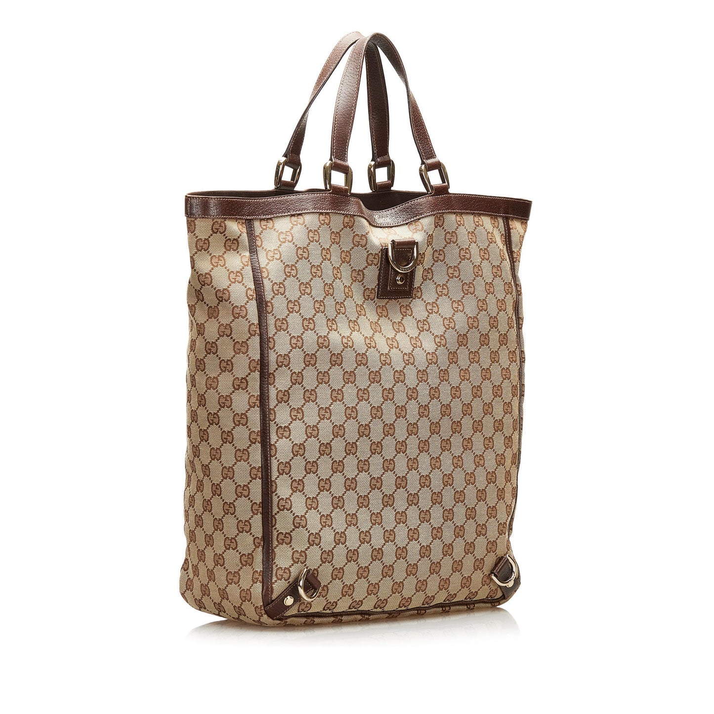 Gucci Leather Canvas Tote