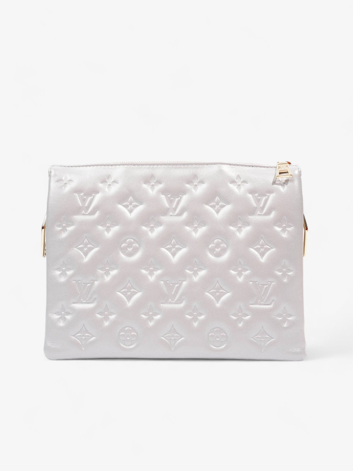 Louis Vuitton Coussin Silver Lambskin Leather PM