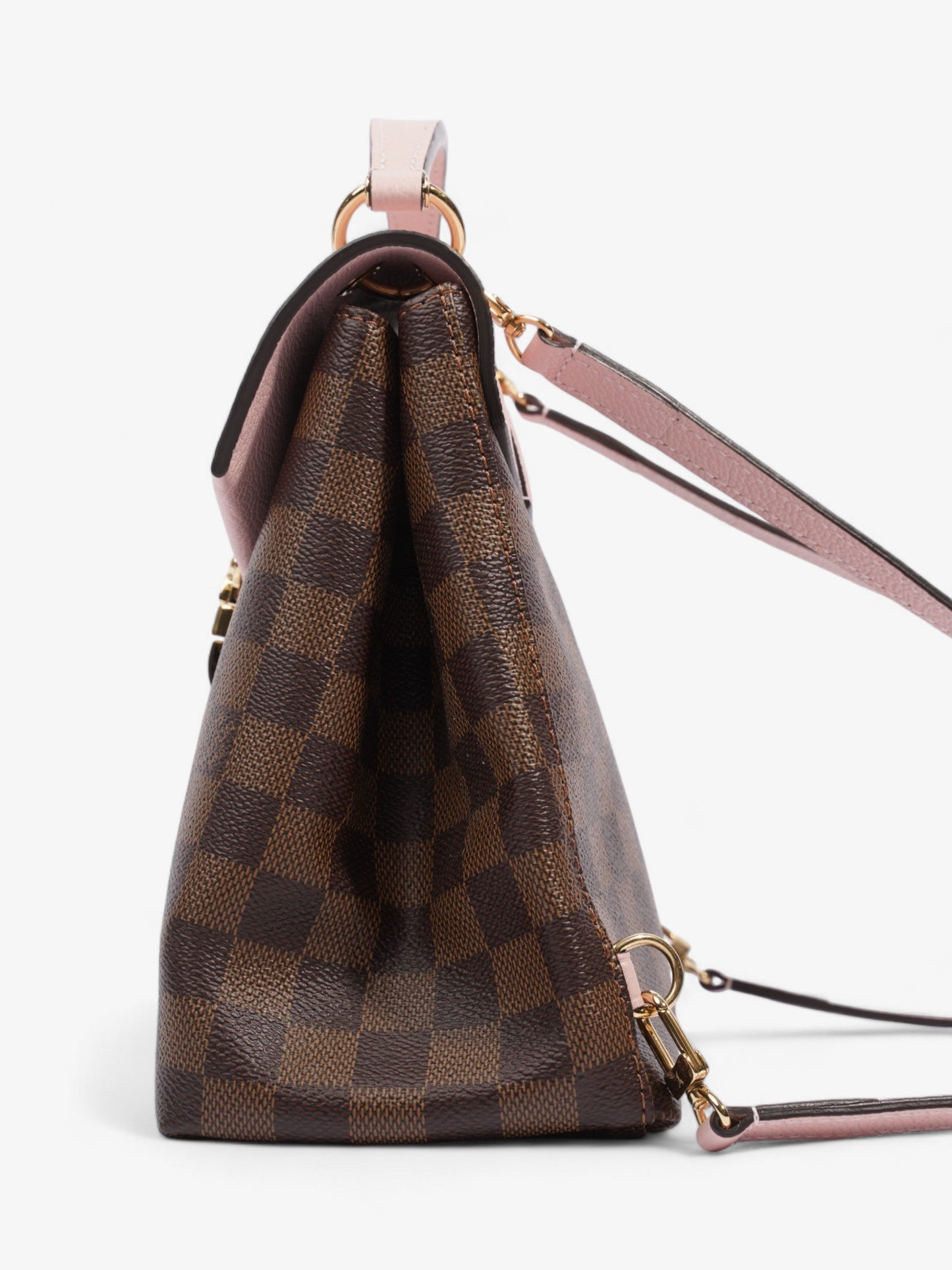 Louis Vuitton Clapton Backpack Damier Ebene / Pink Coated Canvas