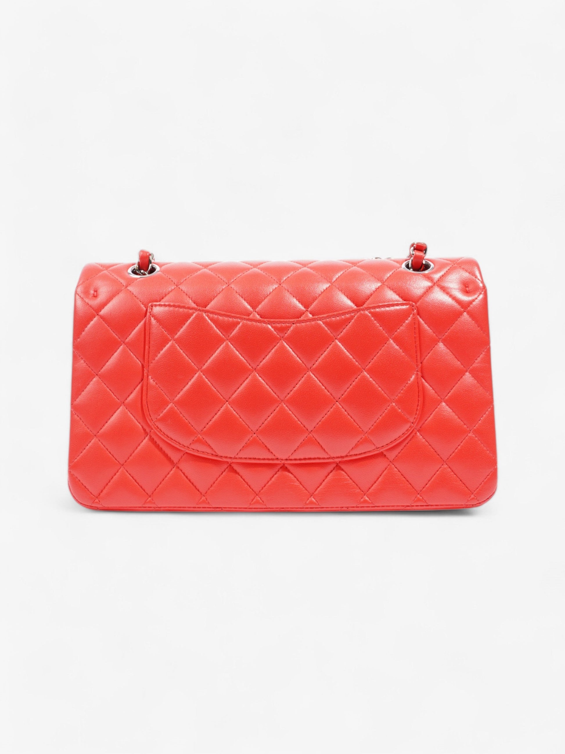 Chanel Classic Double Flap Red Lambskin Leather Medium