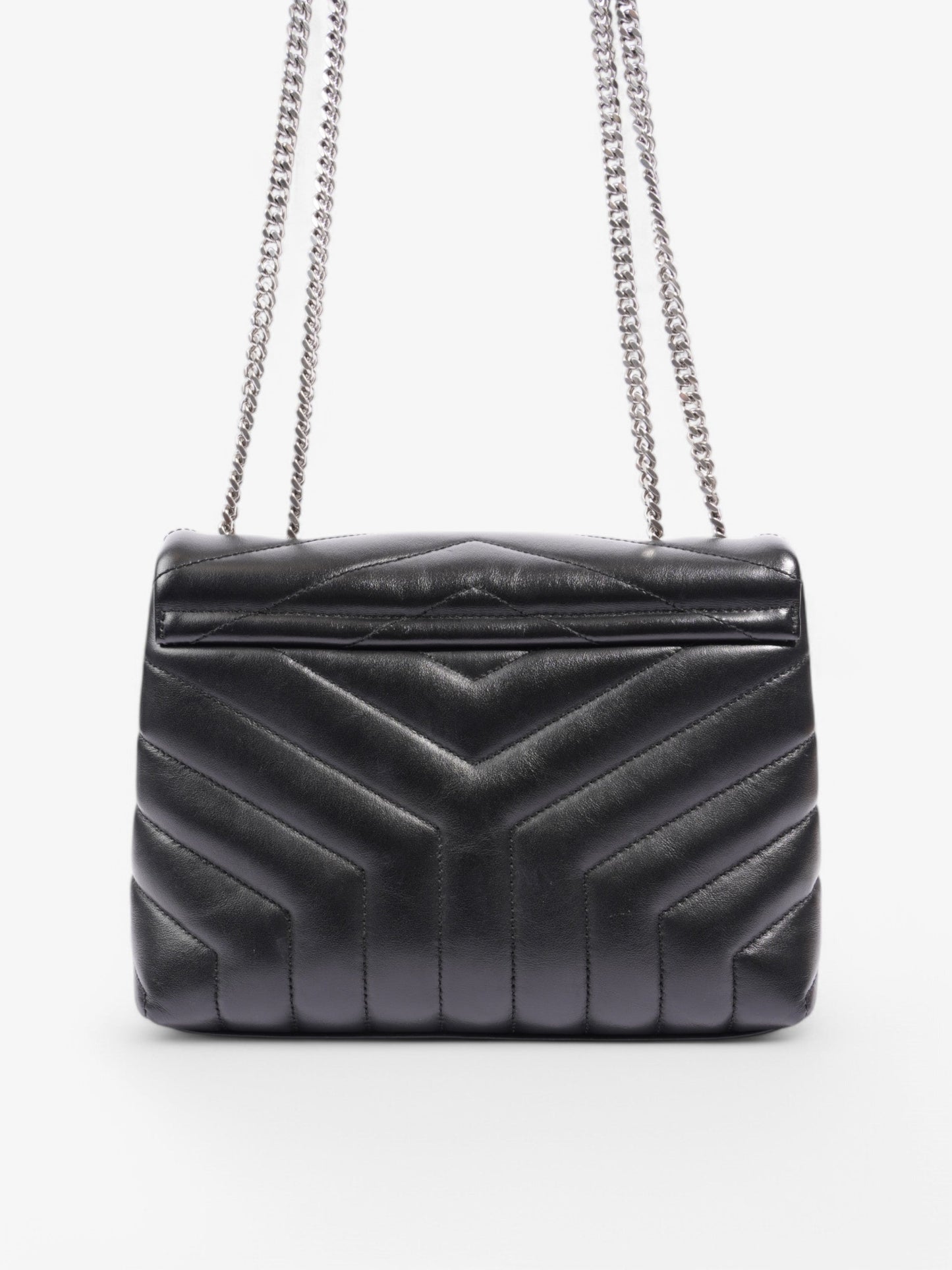 Saint Laurent Lou Lou Black Lambskin Leather Small