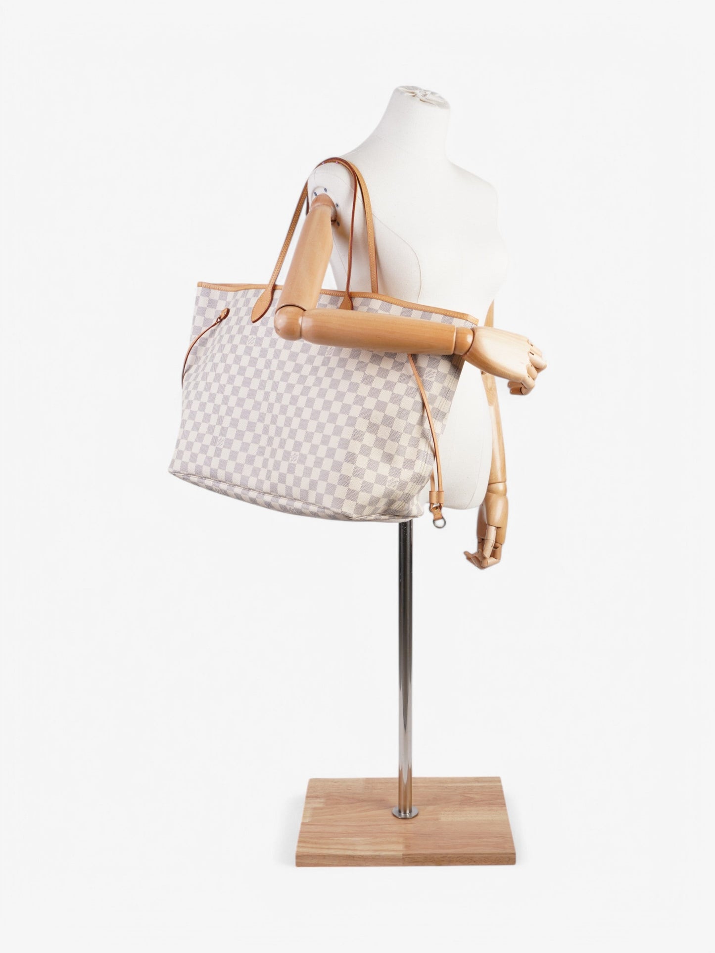 Luxury Women's Tote Bag | Louis Vuitton Neverfull Damier Azure Coated Canvas GM