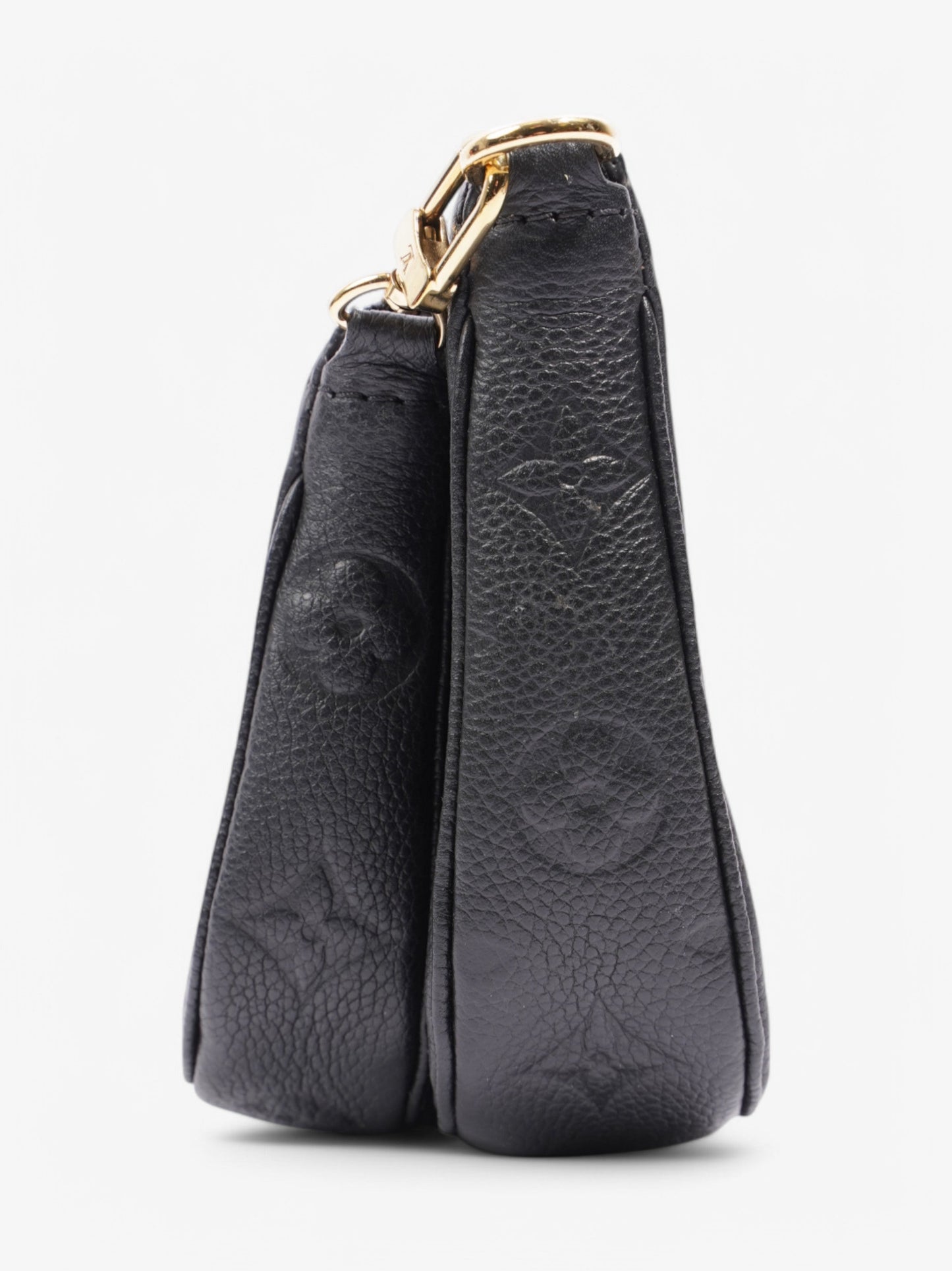 Designer Women's Crossbody Bag | Louis Vuitton Multi Pochette Accessoires Black Embossed Leather