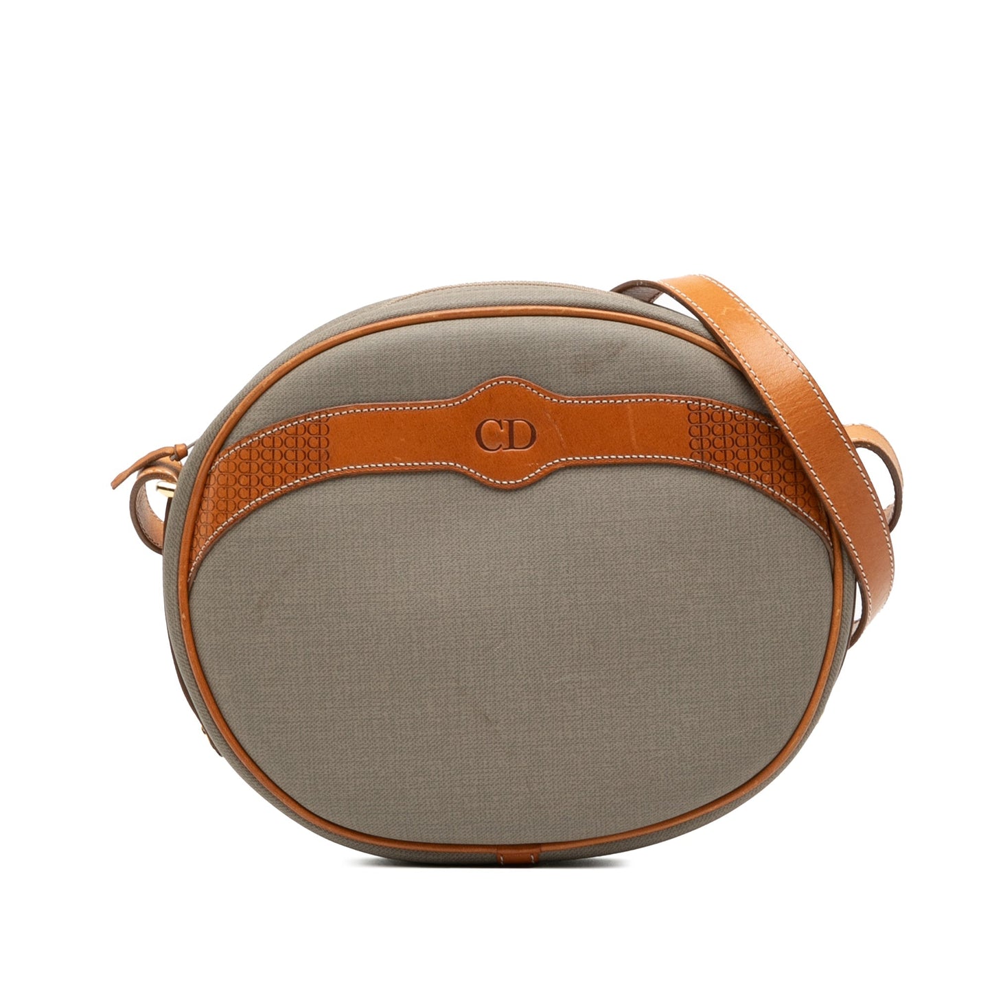 Gray Dior Coated Canvas CD Crossbody