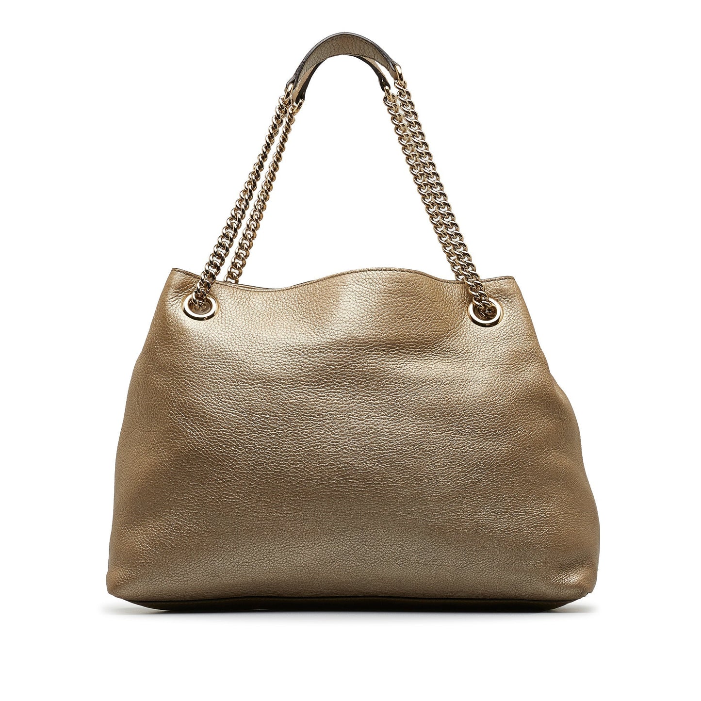 Gucci Soho Gold Leather Chain Tote