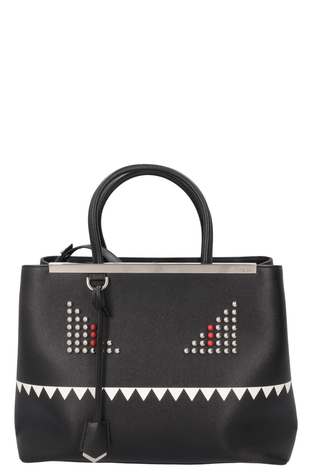 FENDI Medium Monster 2Jours Bag Black