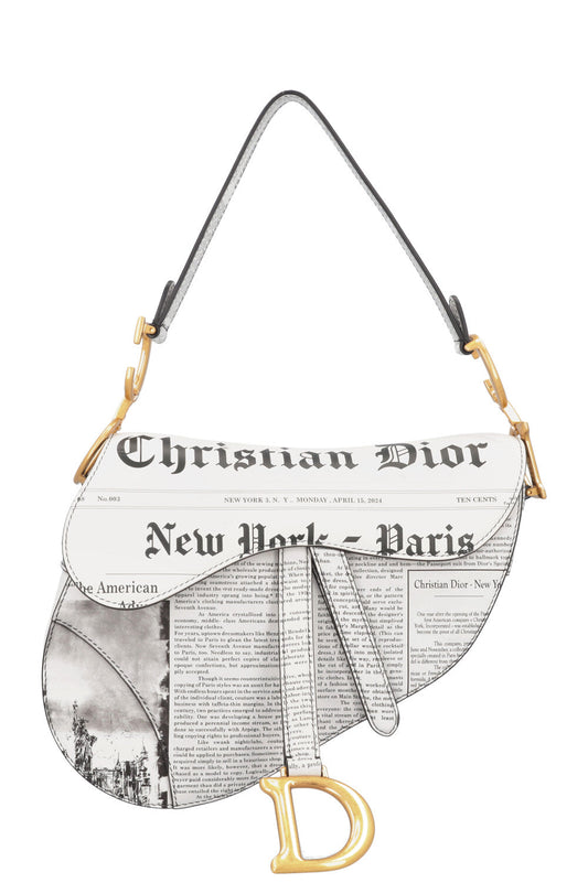 CHRISTIAN DIOR Saddle Bag Newspaper
