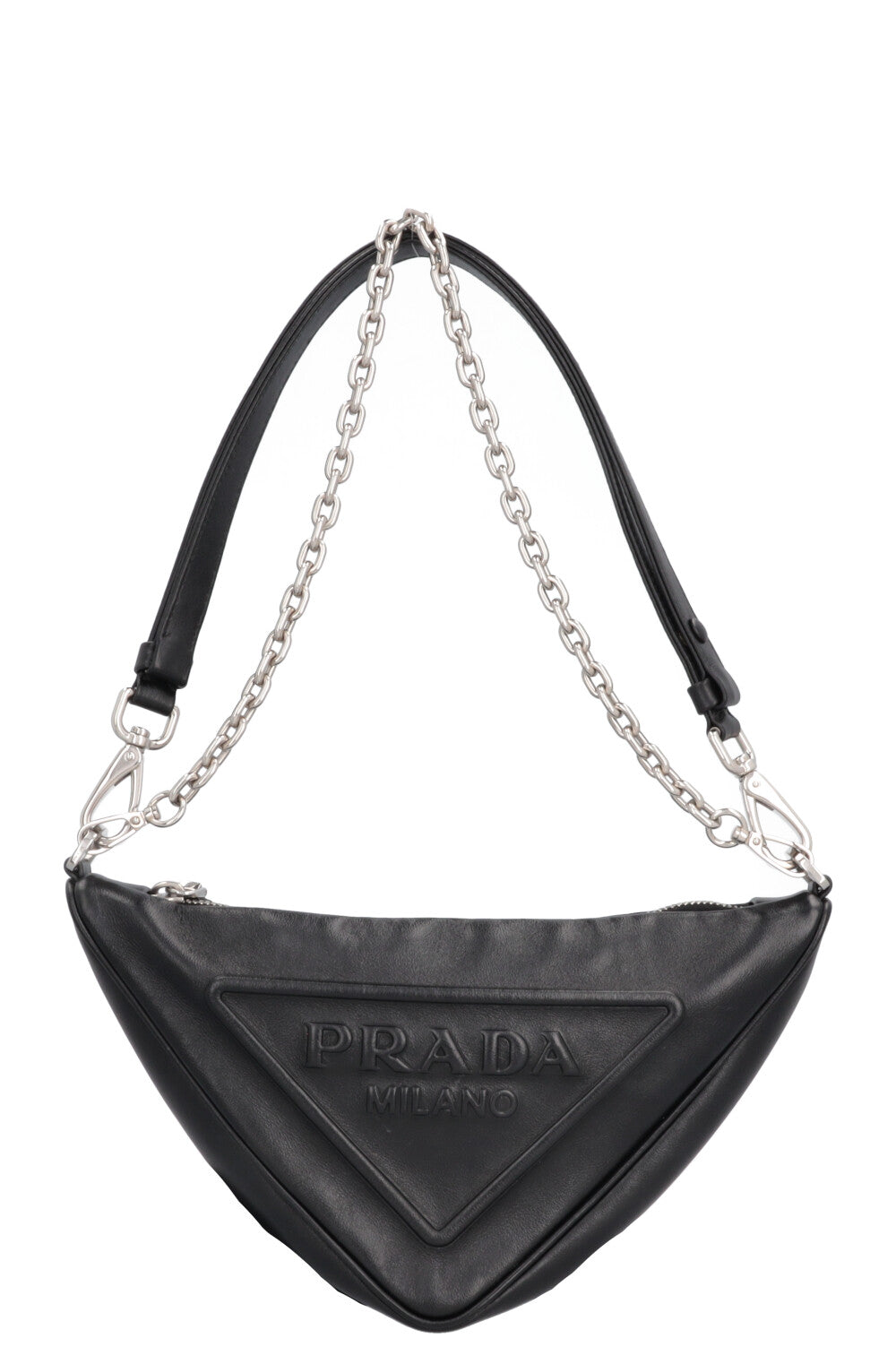 PRADA Triangle Bag Leather Black