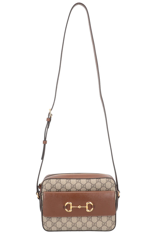 GUCCI Horsebit 1955 Small Shoulder Bag Supreme Canvas