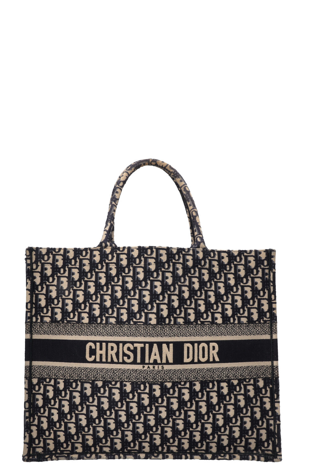 CHRISTIAN DIOR Book Tote Large Oblique Blue