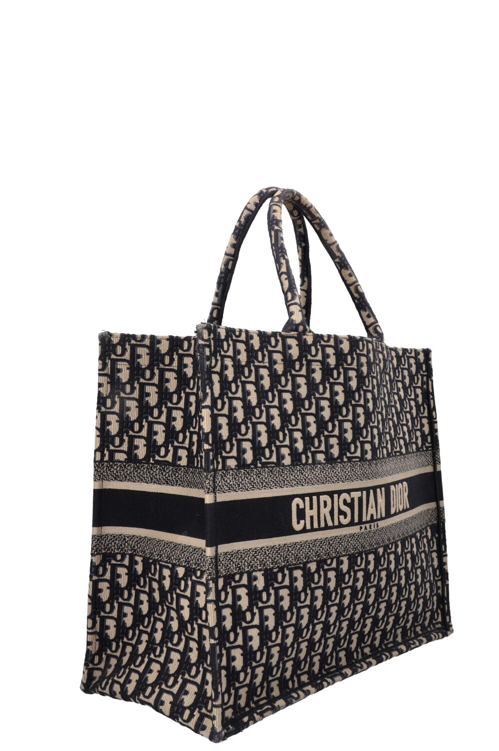 CHRISTIAN DIOR Book Tote Large Oblique Blue