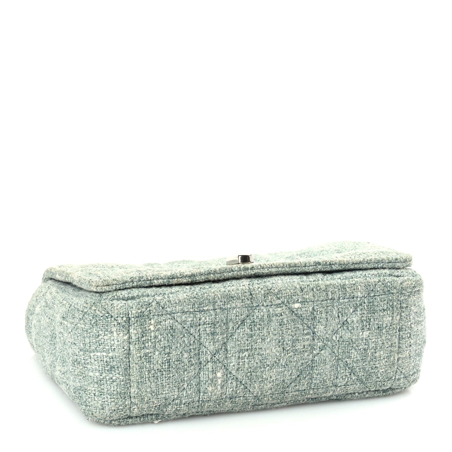 Christian Dior Tweed Macrocannage Small Caro Bag Light Green