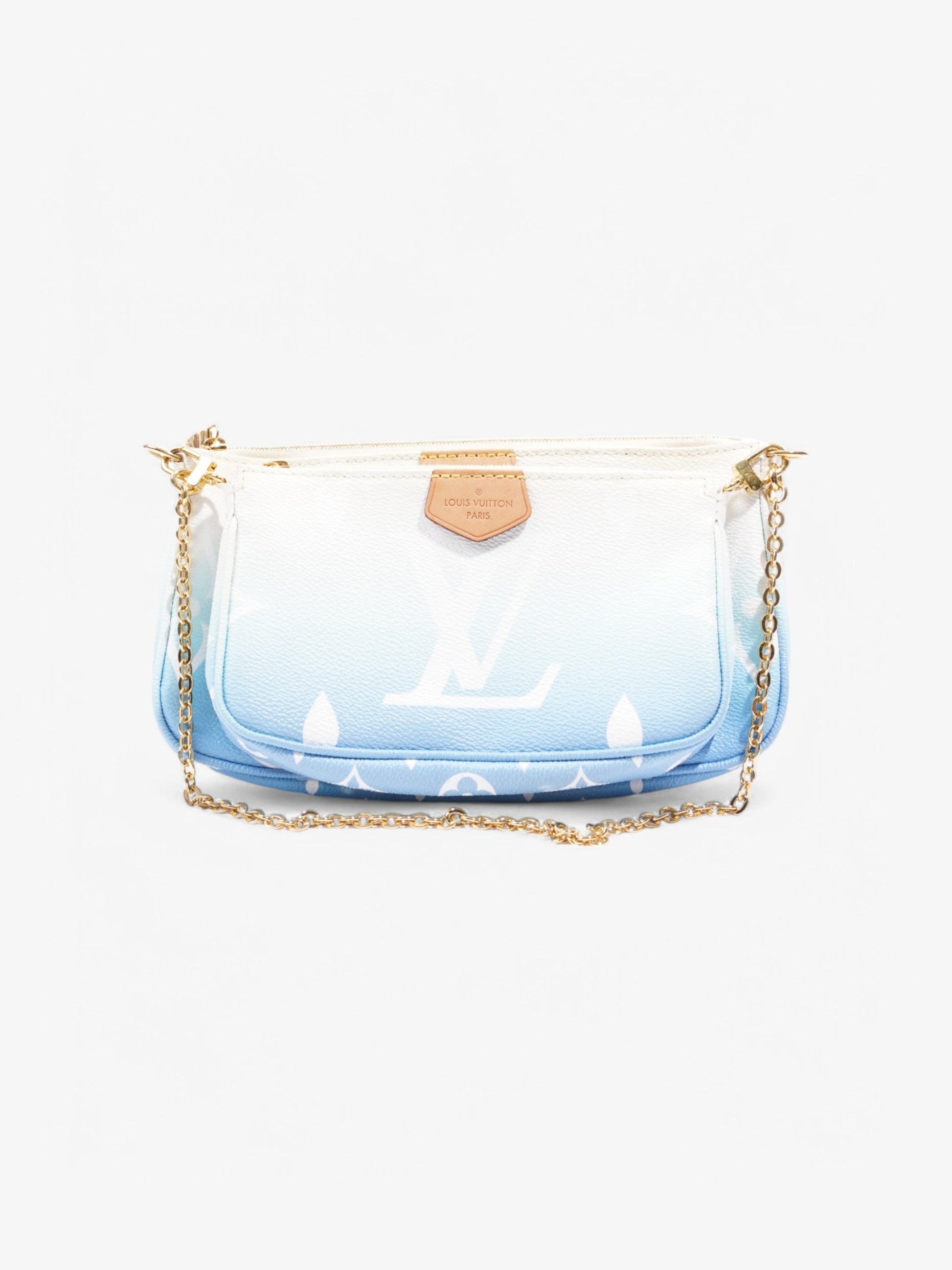 Louis Vuitton By The Pool Multi Pochette Accessoires White / Blue Coated Canvas